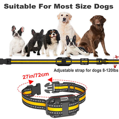 Remote-Controlled Dog Training Collar - 3300Ft Range Training Gear for 10-120Lbs Small, Medium, Large Dogs, Comfortable Lightweight Nylon Construction, IP67 Waterproof, Precise Control, 4 Effective Modes: Buzzing, Training Aid, 10-120 Lbs
