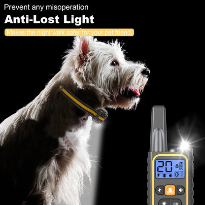 Remote-Controlled Dog Training Collar - 3300Ft Range Training Gear for 10-120Lbs Small, Medium, Large Dogs, Comfortable Lightweight Nylon Construction, IP67 Waterproof, Precise Control, 4 Effective Modes: Buzzing, Training Aid, 10-120 Lbs