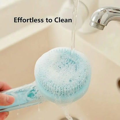 2026 New Universal 2-In-1 Pet Bath & Grooming Deshedding Brush with Built-In Soap Dispenser, 8In×3In×4In Gentle Massage Aid for Dogs & Cats, Enhances Beauty/Hair Care, Saves Dry Shampoo, Bathing